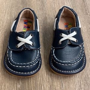 Navy Blue Squeaker Sneakers - Size 4